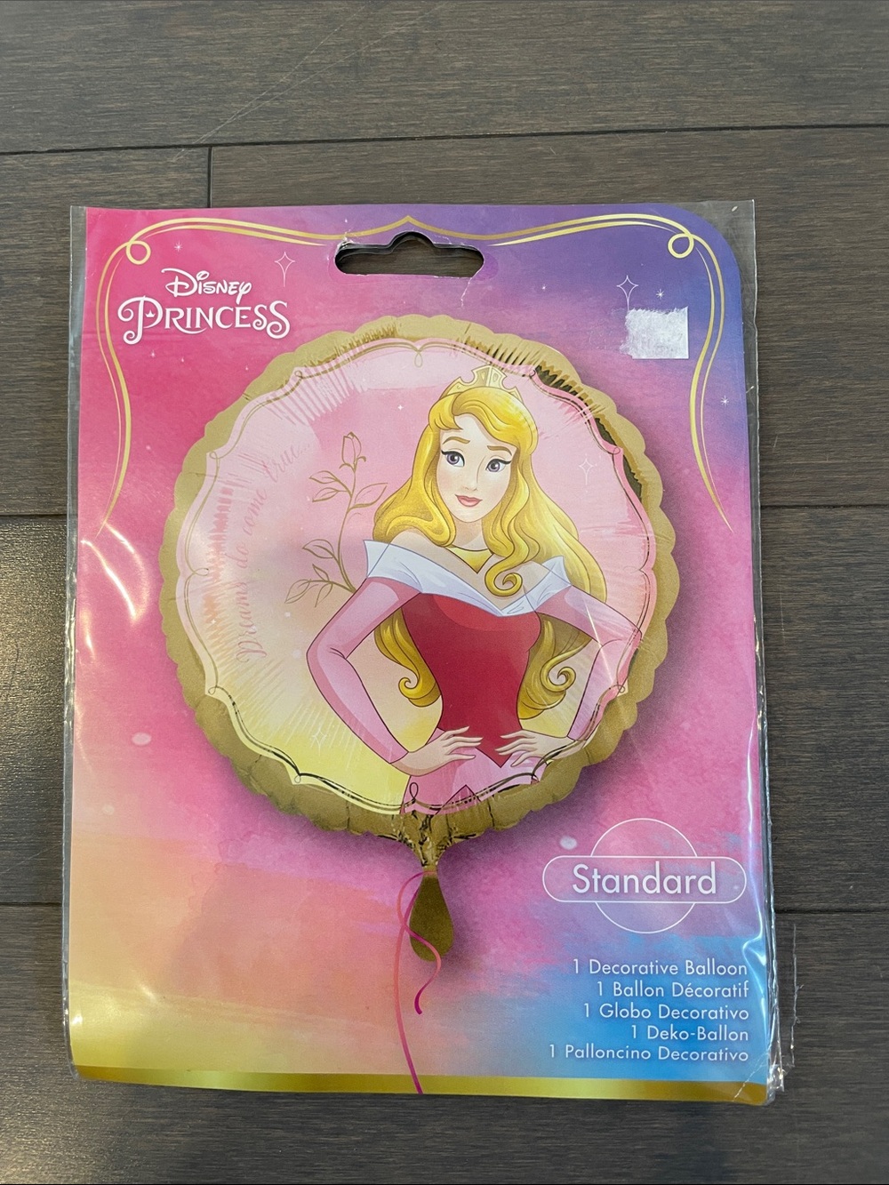 Disney Princess Aurora Pink and Gold Decorative Balloon